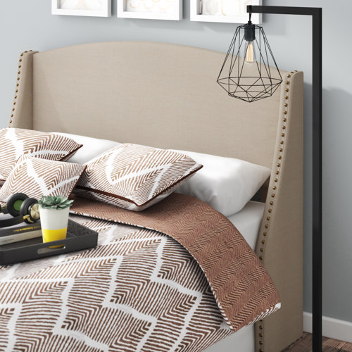 Alcott Hill® Upholstered Wingback Headboard & Reviews Wayfair